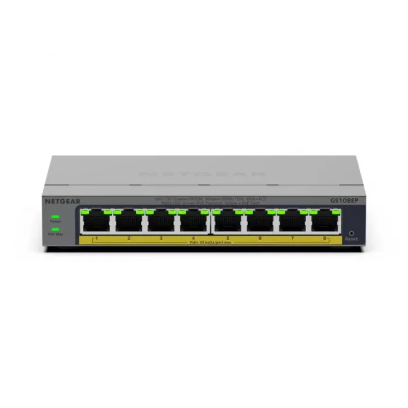 NETGEAR GS108EP hallatav L2/L3 Gigabit Ethernet (10/100/1000) hall