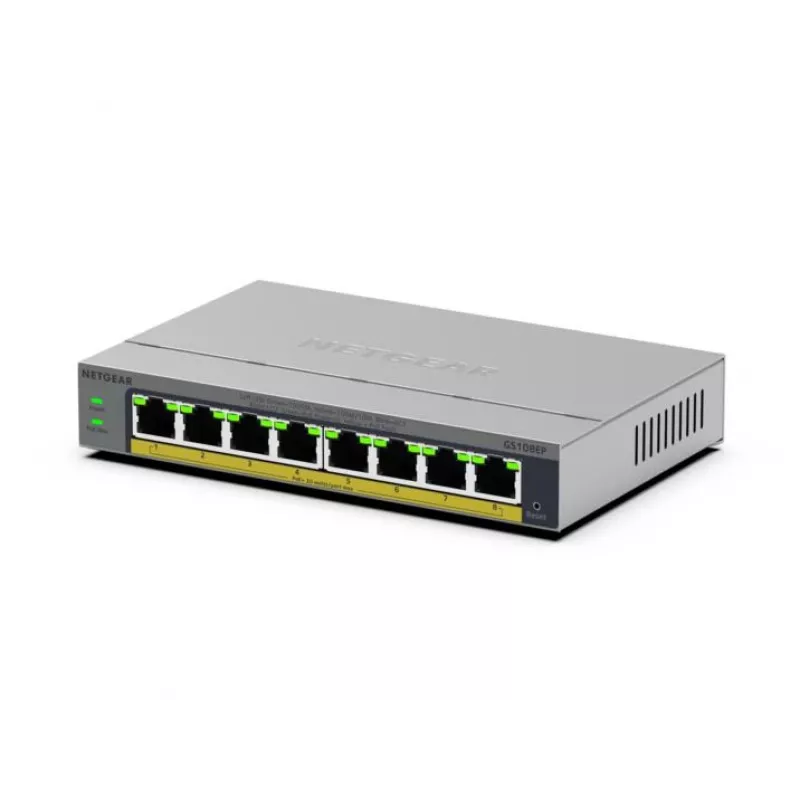 NETGEAR GS108EP hallatav L2/L3 Gigabit Ethernet (10/100/1000) hall