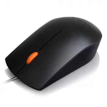 Juhtmega USB Type-A optiline mõlemakäeline hiir Lenovo GX30M39704 — 1600 DPI, 3 nuppu, 1,8 m kaabel, must