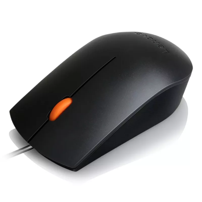 Juhtmega USB Type-A optiline mõlemakäeline hiir Lenovo GX30M39704 — 1600 DPI, 3 nuppu, 1,8 m kaabel, must