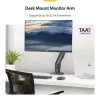 StarTech.com lauakinnitusega monitori käsi, kuni 32-tollisele ekraanile, max 10 kg, VESA 75x75/100x100, C-kinnitus, täielikult liigendatav, mehaaniline vedru, TAA vastavuses