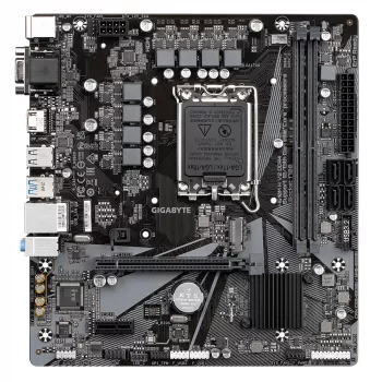 GIGABYTE H610M H V2 DDR4 emaplaat – toetab Intel Core 14. põlvkonna protsessoreid, 6+1+1 hübriidne digitaalne VRM, kuni 3200 MHz DDR4 (OC), 1xPCIe 3.0 M.2, GbE LAN, USB 3.2 Gen 1