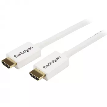 StarTech.com 3 m / 10 jalga CL3 reitinguga HDMI kaabel Ethernetiga – seina sisse paigaldatav ülikõrge eraldusvõimega HDMI kaabel – 4K 30 Hz UHD kiire HDMI kaabel – 10,2 Gbps – HDMI 1.4 video/kuvari kaabel – 30AWG, valge