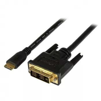 StarTech.com 1 m (3,3 jalga) Mini-HDMI–DVI-kaabel – DVI-D–HDMI-kaabel (1920x1200p) – 19 kontaktiga HDMI Mini isane – DVI-D isane – digitaalne monitori kaabliadapter M/M – Mini-HDMI–DVI-adapter