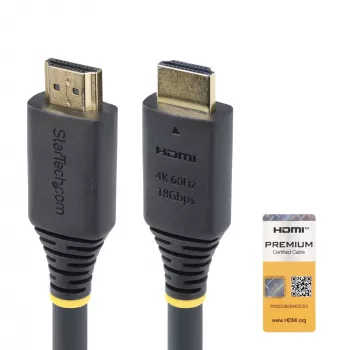 StarTech.com 10m aktiivne kiire HDMI-kaabel, 4K 60Hz/1440p 144Hz, HDR10/HDCP 2.2/ARC, 18Gbps, UHD HDMI 2.0 juhe teleri/monitori/ekraani jaoks, TPE ümbris
