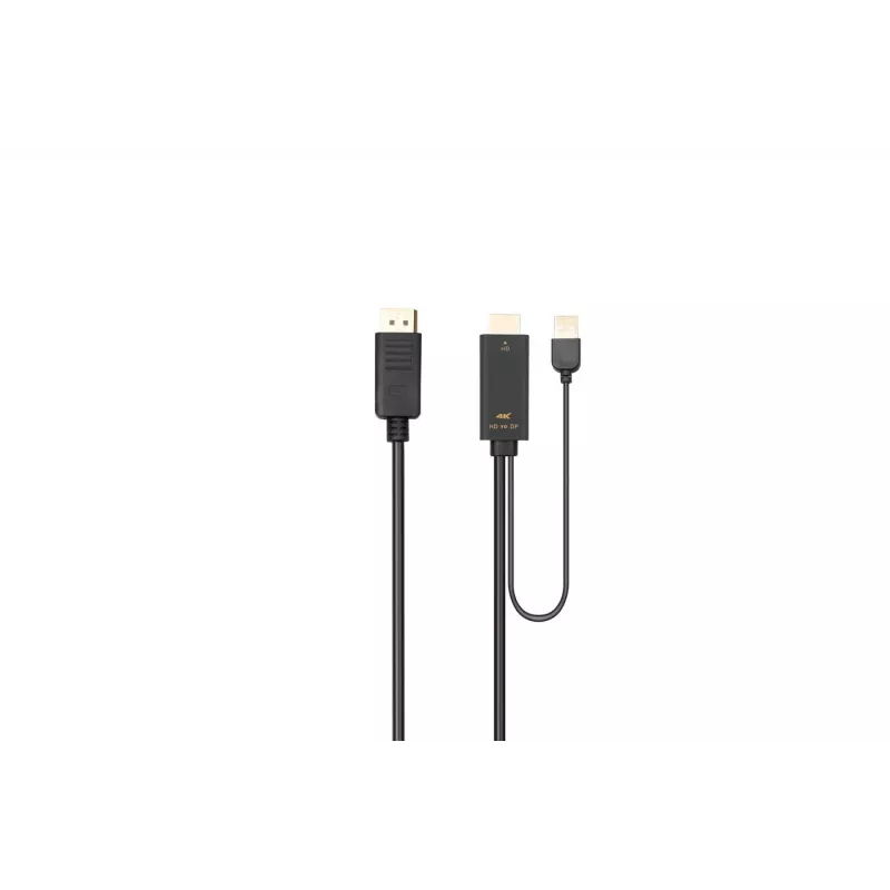 Microconnect HDMI-DP-CON2 videokaabli adapter 2 m DisplayPort Must
