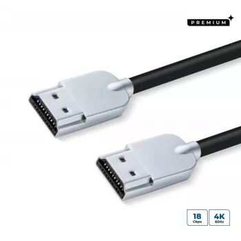 Microconnect HDMISUPERSLIM2M HDMI-kaabel 2 m HDMI tüüp A (standardne) Must, metallik