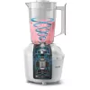 Lauapealne blender Philips HR2041/00 — 450 W, 1,9 l plastnõu, roostevabast terasest labad, valge