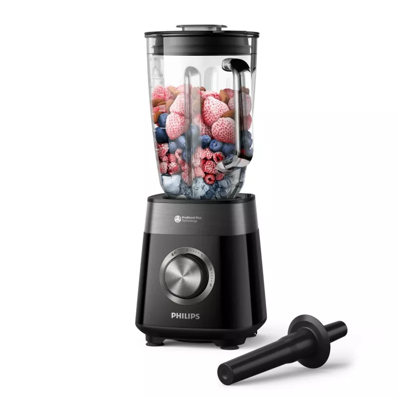 Lauasegisti Philips 5000 seeria HR3030/00 — 2 L klaasist kauss, 1200 W, jääpurustus, must