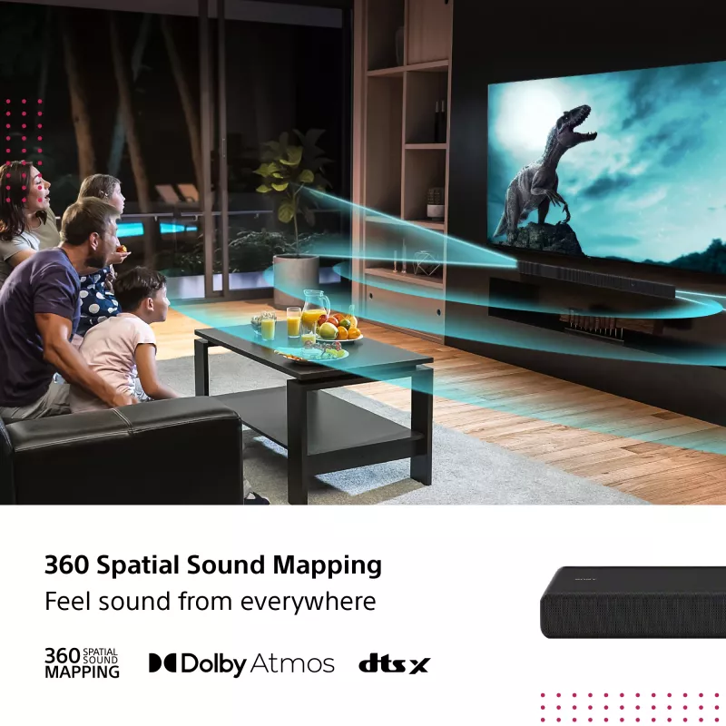 Soundbar Sony HT-A3000 Must 3.1 kanalit 250 W