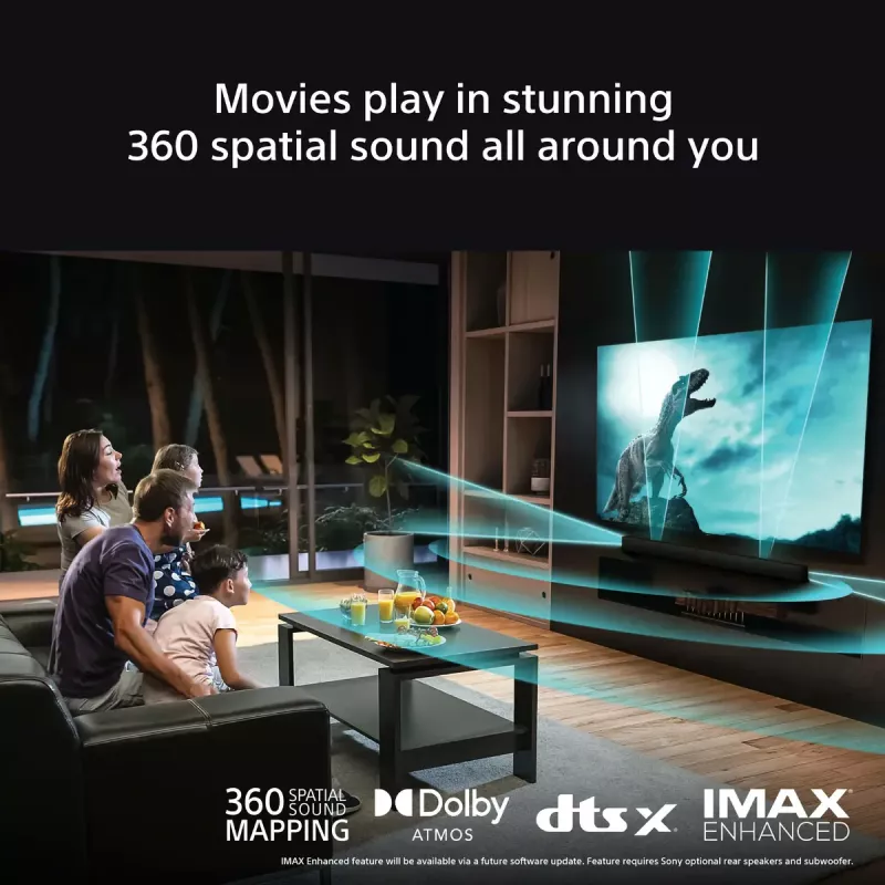 Sony BRAVIA Theatre Bar 8 – Dolby Atmos heliriba, 11 kõlarit, Wi-Fi, Bluetooth, 360-ruumiline helikaardistus