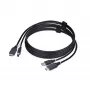 StarTech.com 1,8 m HDMI ja USB 5 Gbps KVM-kaabel, 4K 60 Hz, HDMI 2.0 ja USB kombokaabel KVM-lülititele