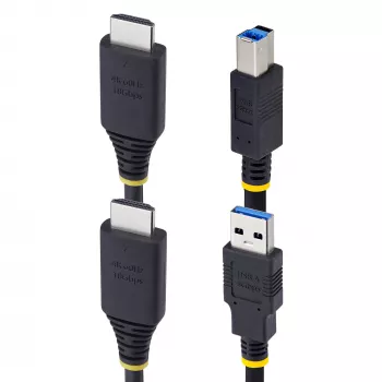 StarTech.com 1,8 m HDMI ja USB 5 Gbps KVM-kaabel, 4K 60 Hz, HDMI 2.0 ja USB kombokaabel KVM-lülititele