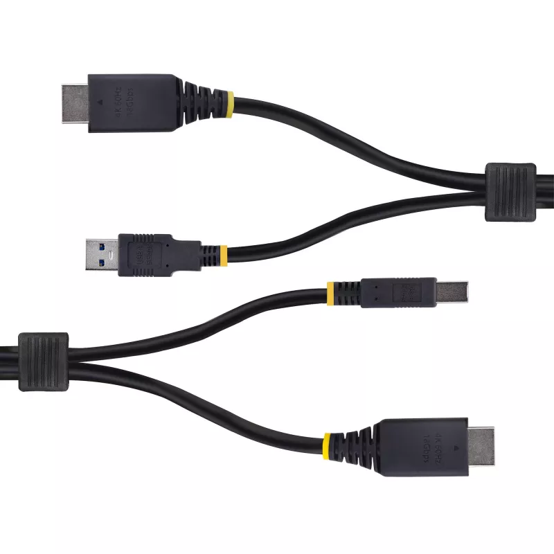 StarTech.com 1,8 m HDMI ja USB 5 Gbps KVM-kaabel, 4K 60 Hz, HDMI 2.0 ja USB kombokaabel KVM-lülititele