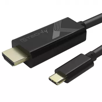 Techly adapterkaabel USB-C isane HDMI 2.0 4K isasele 2 m must