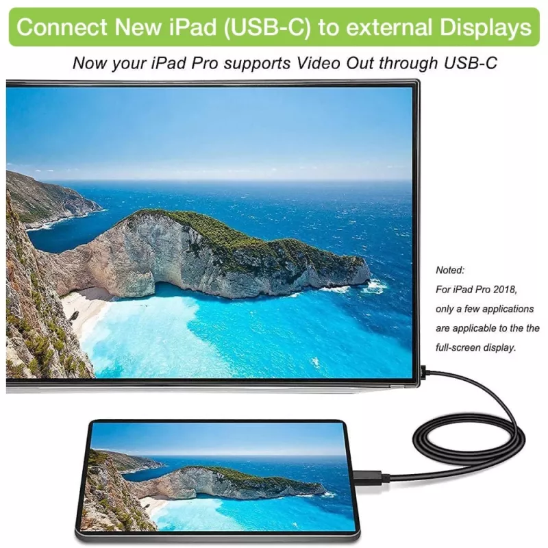 Techly adapterkaabel USB-C isane HDMI 2.0 4K isasele 2 m must