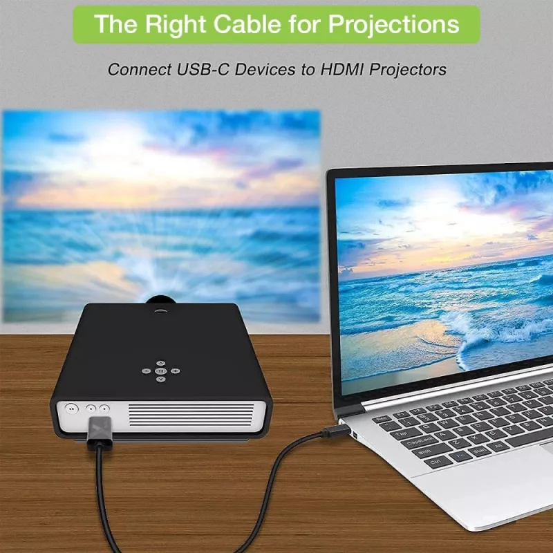 Techly adapterkaabel USB-C isane HDMI 2.0 4K isasele 2 m must