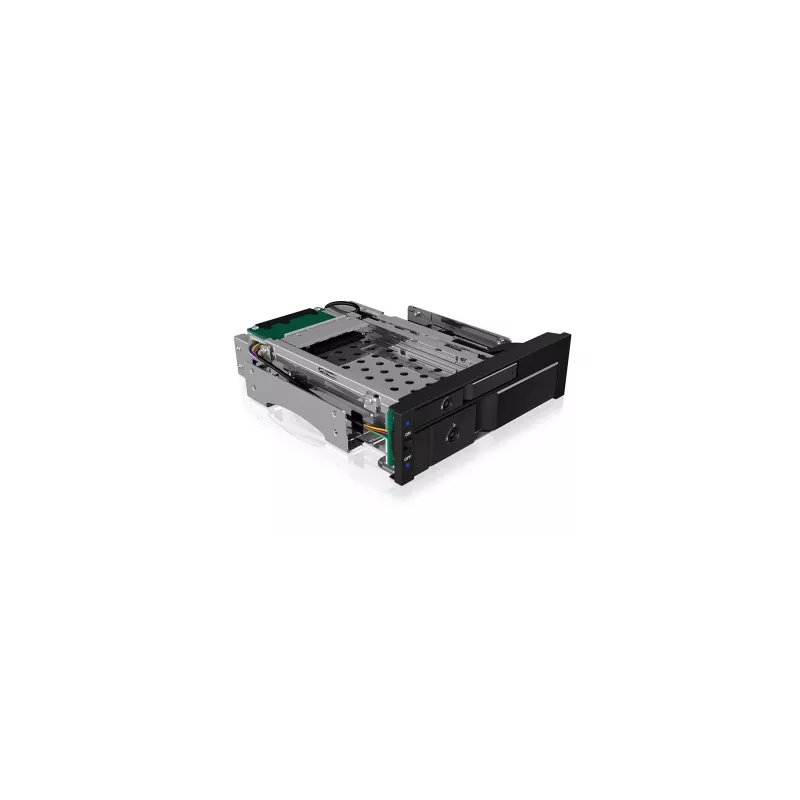 ICY BOX IB-173SSK 2-fach Wechselrahmen für 1x 2,5 und 1x 3,5 SATA/SAS Festplatten