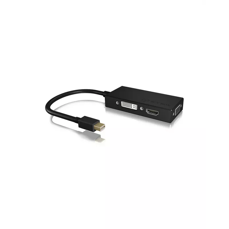 ICY BOX IB-AC1032 Mini DisplayPort DVI-D + VGA (D-Sub) + HDMI Must