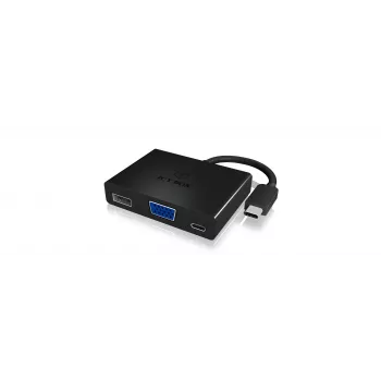 ICY BOX IB-DK4032-CPD USB-C–VGA mitmepordine adapter