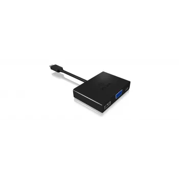 ICY BOX IB-DK4032-CPD USB-C–VGA mitmepordine adapter