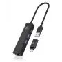 ICY BOX IB-HUB1439-LAN juhtmega USB 3.2 Gen 1 (3.1 Gen 1) Type-A must