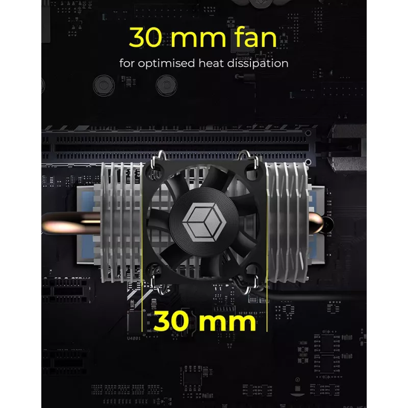 ICY BOX IB-M2HSF-705 tahkisdraivi jahutusradiaator 3 cm hõbedane 1 tk