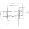Techly ICA-PLB 590 TV-kinnitus/statiiv 2,29 m (90 tolli) Must