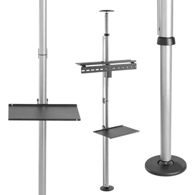 Techly ICA-TR32 telerikinnitus/statiiv 177,8 cm (70 tolli) Hõbedane