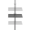 Techly ICA-TR32 telerikinnitus/statiiv 177,8 cm (70 tolli) Hõbedane