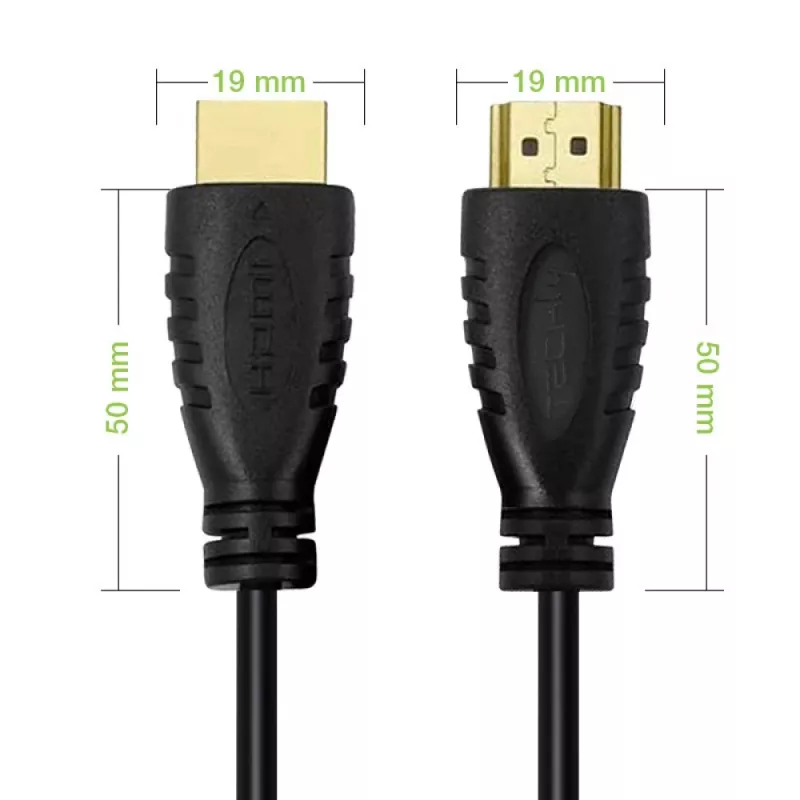 Techly HDMI 2.0 kaabel A/A M/M 9m must 18 Gbit/s 3D