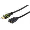 Techly HDMI High Speed Etherneti pikenduskaabel 4K 60Hz M / F 7,5m