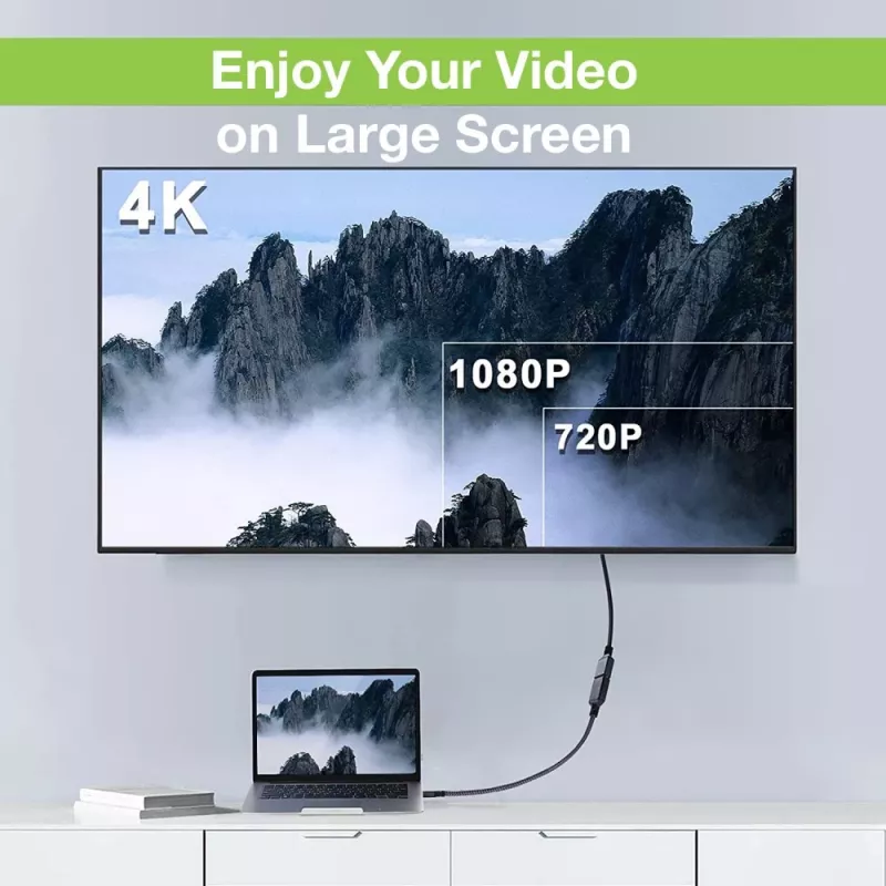 Techly HDMI High Speed Etherneti pikenduskaabel 4K 60Hz M / F 7,5m