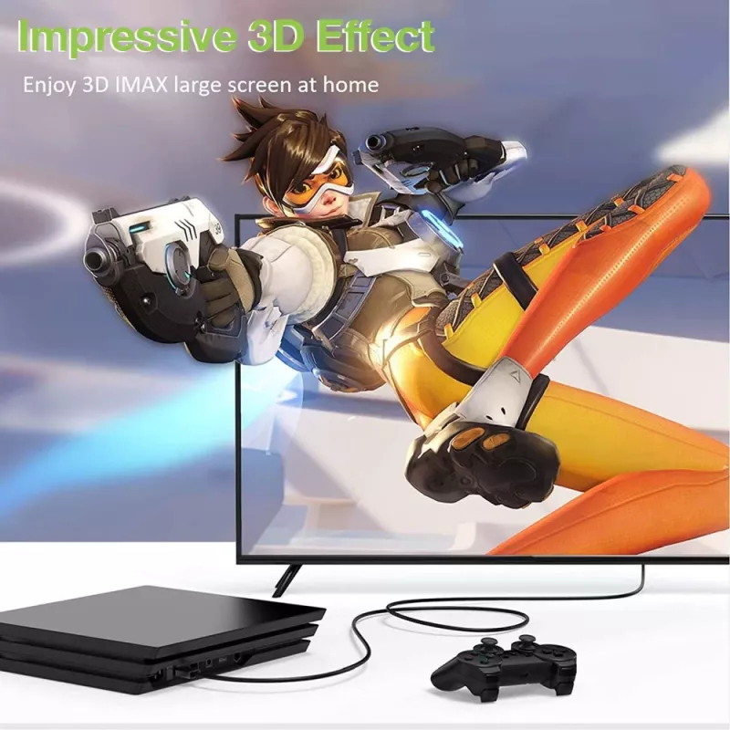 Techly HDMI High Speed Etherneti pikenduskaabel 4K 60Hz M / F 7,5m