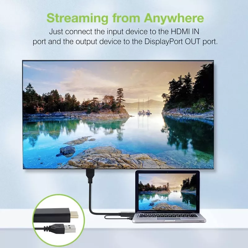 Videosignaali muundur Techly ICOC HDMI-DP12A 4096x2160 120Hz