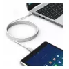 Techly ICOC-MU4-20G240W2 USB-kaabel USB4 Gen 2x2 2 m USB-C Valge