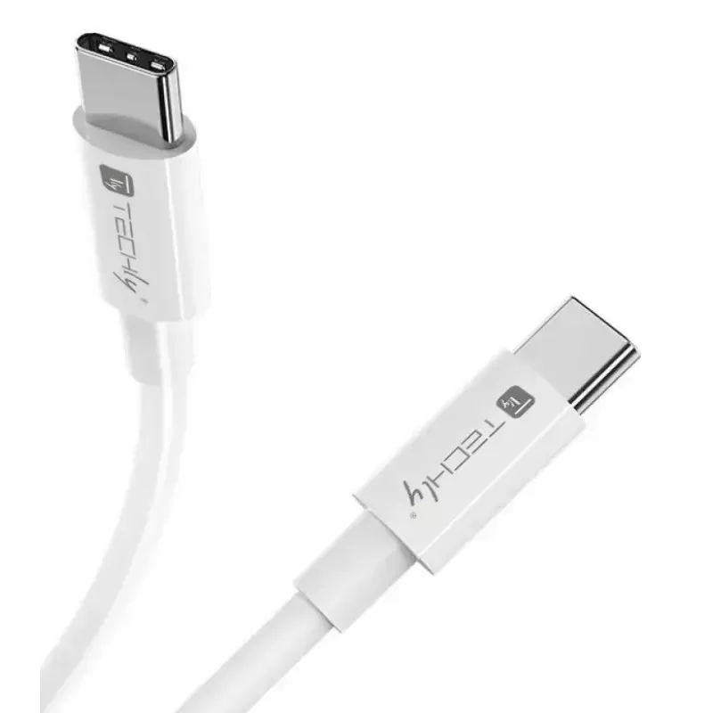 Techly ICOC-MU4-20G240W2 USB-kaabel USB4 Gen 2x2 2 m USB-C Valge
