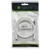 Techly ICOC-MU4-40G240W1 USB-kaabel USB4 Gen 3x2 1 m USB-C Valge