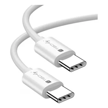 Techly ICOC-MU4-40G240W1 USB-kaabel USB4 Gen 3x2 1 m USB-C Valge
