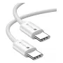 Techly ICOC-MU4-40G240W1 USB-kaabel USB4 Gen 3x2 1 m USB-C Valge