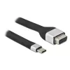 Techly ICOC-USBC-VGA videokaabli adapter 0,12 m USB USB-C VGA (D-Sub)