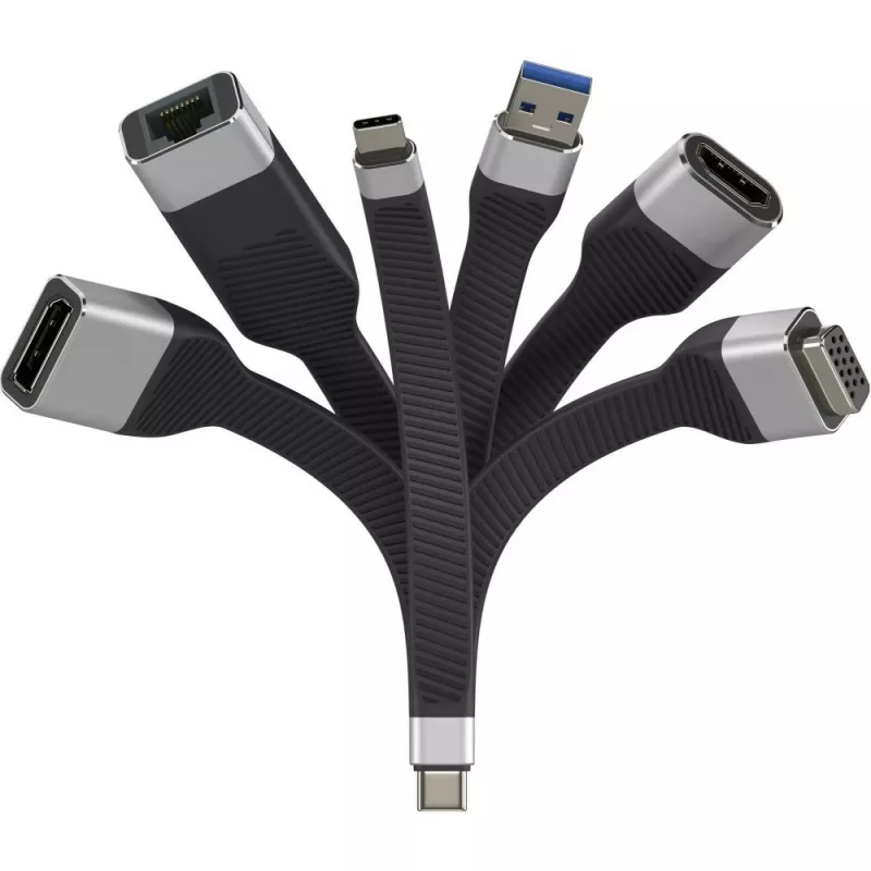 Techly ICOC-USBC-VGA videokaabli adapter 0,12 m USB USB-C VGA (D-Sub)