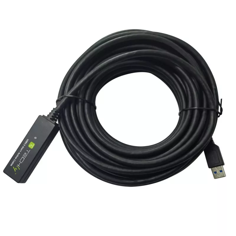 Techly ICUR30100G USB-kaabel USB 3.2 Gen 1 (3.1 Gen 1) 10 m USB A must