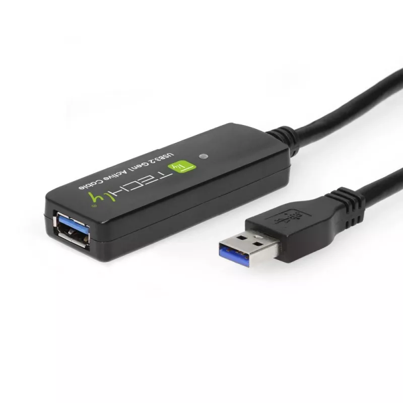 Techly ICUR30100G USB-kaabel USB 3.2 Gen 1 (3.1 Gen 1) 10 m USB A must