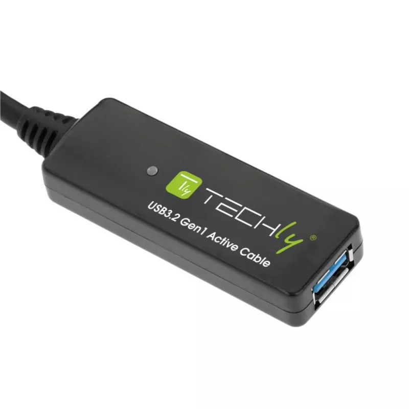 Techly ICUR30100G USB-kaabel USB 3.2 Gen 1 (3.1 Gen 1) 10 m USB A must