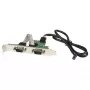 StarTech.com 24-tolline sisemine USB emaplaadi pesa 2 pordiga jada-RS232 adapter