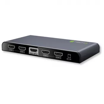 Techly Splitter HDMI 2.0 4K UHD 3D 4-way, HDMI, 4x HDMI, 3840 x 2160 pikslit, Must, 4K Ultra HD, 30 m