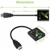 Techly kaabliadapter HDMI-VGA-le heliga IDATA HDMI-VGA2A