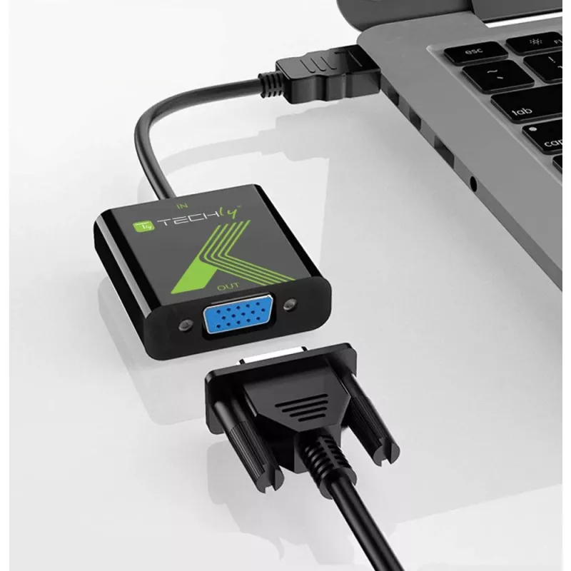 Techly kaabliadapter HDMI-VGA-le heliga IDATA HDMI-VGA2A