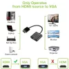 Techly kaabel Adapter Converter HDMI to VGA with Micro USB and Audio IDATA HDMI-VGA2AU